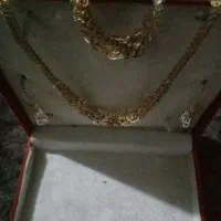 ( نقره ارزان)سرویس کامل نقره باروکش آب طلا