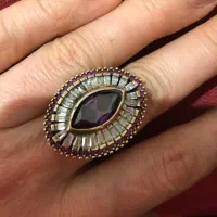 انگشتر نقره جواهری