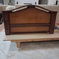 تخت خواب چوبی یک نفره با تشک خوشخواب|تخت و سرویس خواب|تهران, سازمان آب|دیوار