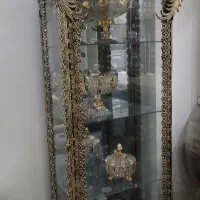 ست ویترین و ساعت برنجی