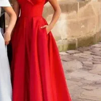 لباس مجلسی یقه دلبری ۳۶-۳۸