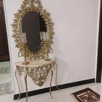 آینه شمعدان برنز|صنایع دستی و سایر لوازم تزئینی|قرچک, شهرک طلائیه|دیوار