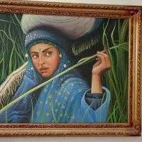 قاب عکس رنگ روغن