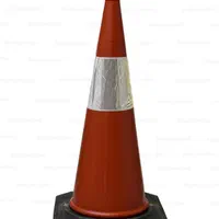مخروط ترافیکی ۷۰ سانتی حلقه دار مقاوم