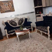 مبل استیل سلطنتی  چوب راش ۷ نفره