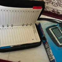 ماشین حساب همراه کیف چرم ودفتر یادداشت وجا سوئچی|لوازم التحریر|کرج, فاز ۲ مهرشهر|دیوار