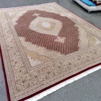 فرش ۱۲ متر ۷۰۰شانه دستبافت گونه نقشه ماهی حد نو