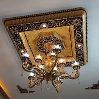 دور لوستری .آذین سقف.گل سقفی.جایگزین. کناف|خدمات پیشه و مهارت|خمینی‌شهر, |دیوار