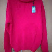 بافت یقه شل سرخ آبی