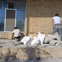 کاشی کاری وسیمان کاری وشیب بندی