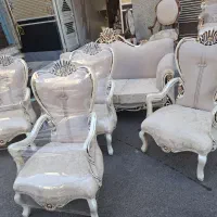 مبل‌سلطنتی‌۷نفره‌تمام‌چوب‌راش(مبلمان‌مرادی)|مبلمان خانگی و میز عسلی|تبریز, |دیوار