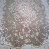 فرش۶متری‌نخ‌ابریشم‌‌گل‌برجسته ماشینی