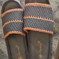 یک جفت دمپایی دست بافت نخ محکم خوشرنگ|کیف، کفش، کمربند|یاسوج, |دیوار