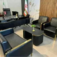 مبل اداری نیم ست پاندا با جلو میز|دفتر کار|رشت, پیرکلاچای|دیوار