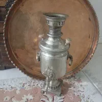 سینی بزرگ مسی وسماور ورشو