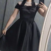 لباس ساتن آمریکایی باسینه کار شده