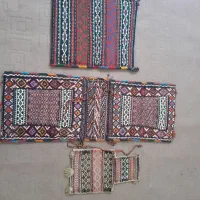 دستباف قدیمی ، خورجین ، نمکدان ، شیر کش