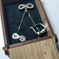 نیم ست نقره اصل|جواهرات|اردبیل, |دیوار