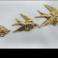 پروانه دیوار کوب سه تایی برنز|مجسمه، تندیس، ماکت|قدس, شهر‌قدس|دیوار