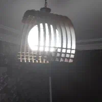 لوستر کریستالی سقفی و چوبی|لوستر و چراغ آویز|همدان, |دیوار