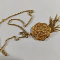 طلا پابند انگشتر گردنبند نیم ست گوشواره النگو دست