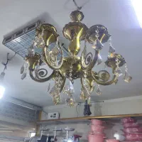 لوستر ۶شاخه تمام برنزی|لوستر و چراغ آویز|نسیمشهر, |دیوار