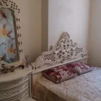 سرویس خواب دو نفره تمام چوب راش پر منبت