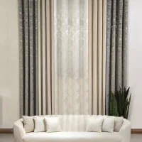 پک ۵ تیکه پرده آماده فوق العاده لوکس