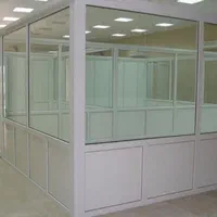 پارتیشن دیوار کاذب شیشه درب اداری شرکت کارگاه|مصالح و تجهیزات ساختمان|تهران, نازی‌آباد|دیوار
