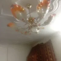 ۲ عددلوستر ۶برگی طلای