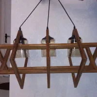 لوستر چوبی ۳شعله آکبند