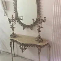 خ آینه کنسول شمعدان لوستر برنجی ضایعات و غیره|آینه|مشهد, پادگان شهید برونسی|دیوار