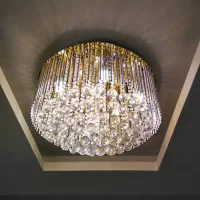 یک جفت لوستر میله ای و کریستال