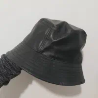 کلاه باکت چرم نو نو رنگ مشکی|لباس|کرج, باغستان|دیوار