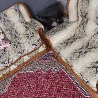 مبل نه نفر چوب مالزی در حد|مبلمان خانگی و میز عسلی|زرندیه, |دیوار