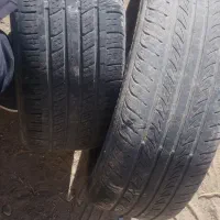 ۲عدد لاستیک پهن پژو و سمند  همراه با رینک