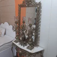 آینه شمعدان برنز