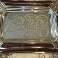 دو عدد سینی استیل نو