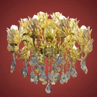 لوستر ۲۰ شعله برنزی با ضمانت