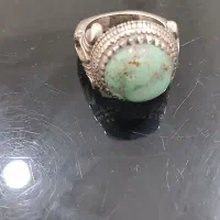 انگشتر نقره نگین فیروزه نیشابور عجمی