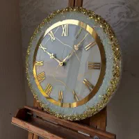 ساعت دیواری رزینی، ظروف رزینی یلدایی|صنایع دستی و سایر لوازم تزئینی|تهران, هفده شهریور|دیوار