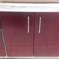 کابینت فلزی ۹ متر    سینک دو لگنه. هود. متری ۲تومن|آب‌چکان و نظم‌دهنده ظروف|کرج, خرمدشت|دیوار