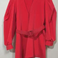 مانتو فری سایز قرمز یلدایی