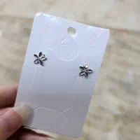 پیرسینگ تراش طرح گل نقره اصل