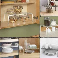 راف نظم دهنده کابینت روکش دار و استیل/هایپرکالا|آب‌چکان و نظم‌دهنده ظروف|آباده, |دیوار