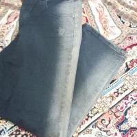 شلوار لی نیم بگ زنانه نو مشکی