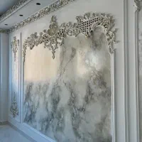گچبری گچ بری پیش ساخته کناف کاغذدیواری پارکت۱۲ماه