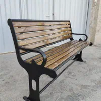 نیمکت و سطل زباله پارکی فولادی گالوانیزه چوبی TS80|صندلی و نیمکت|تهران, مرزداران|دیوار