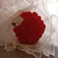 دسته گل روبان بزرگ هدیه