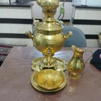 سماورذغالی ودلفین برنز